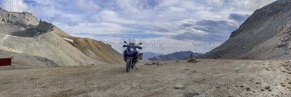 Motorbike BMW R1200 GS Adventure at Colle Sommeiller