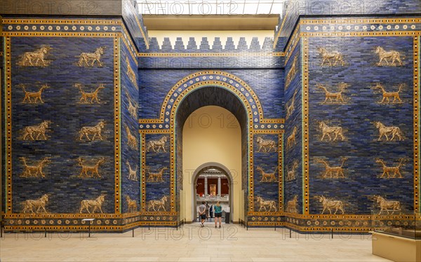 Ishtar Gate of Babylon in the Pergamon Museum Berlin Germany