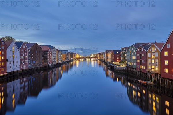 Historic warehouses in Trondheim