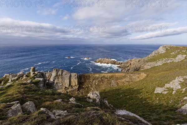 Rocky coast at Pointe de Brezellec