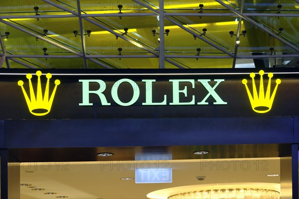 ROLEX lettering in the security area