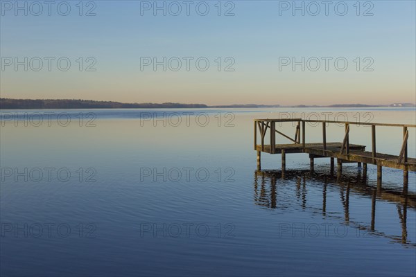 Wooden jetty at Grosser Ploener See