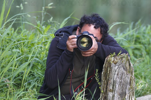 Nature park photographer at work