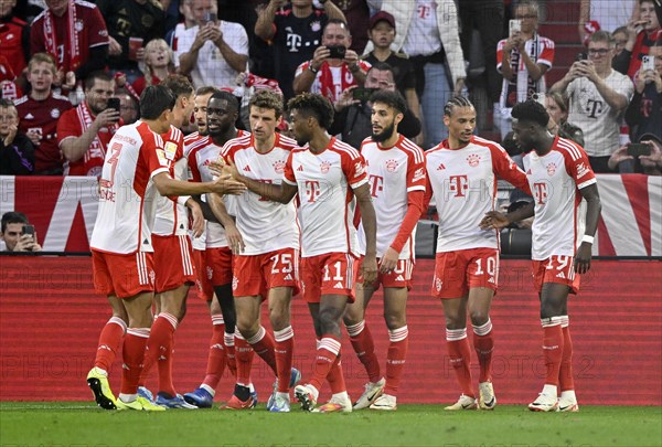 Goal celebrations Kingsley Coman FC Bayern Muenchen FCB