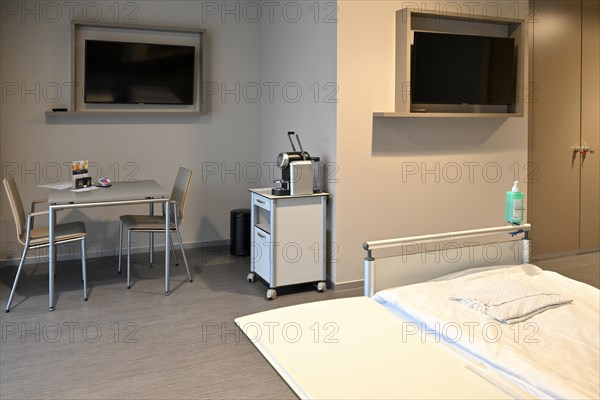 Private room hospital bed