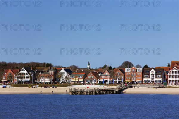 Beach of seaside resort at Wyk auf Foehr