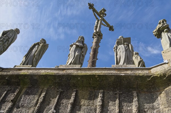 Late Gothic parish church of Notre-Dame. The church is part of the Cultural Heritage of France and the Calvary is classified as a Monument historique. Confort-Meilars