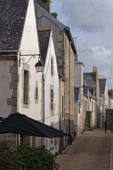 Shops and residences in the old town of Concarneau