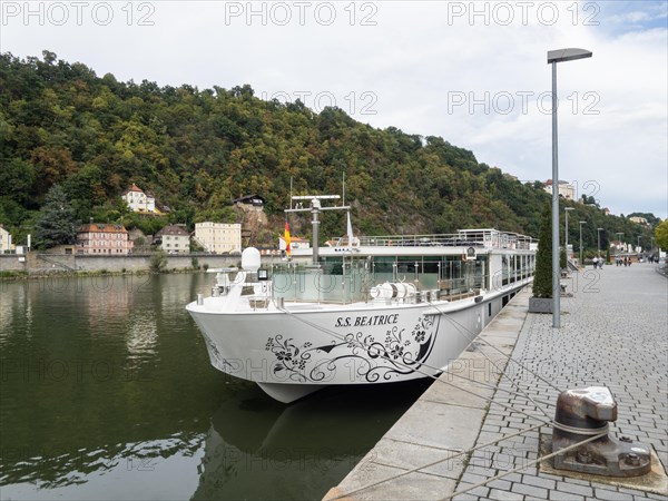 River cruise ship at the quay