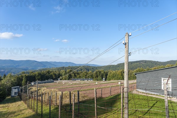 View over the site of the former concentration camp Natzweiler-Struthof