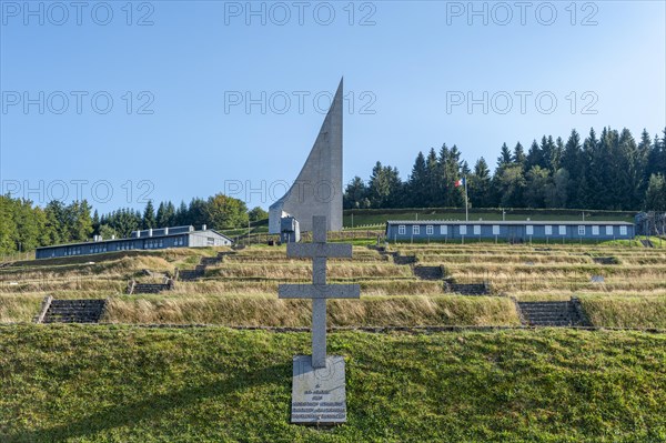 Natzweiler-Struthof Concentration Camp and View of the Memorial Lighthouse of Remembrance