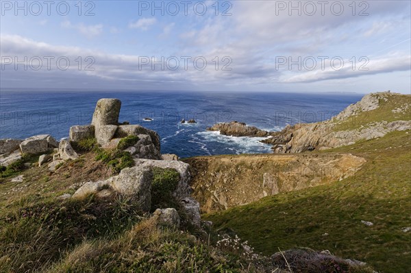 Rocky coast at Pointe de Brezellec