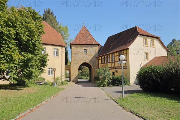 Entrance and gatehouse of the Benedictine monastery