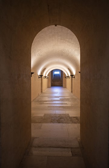 Interior view Corridor in the crypt