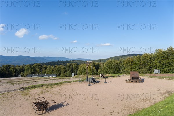 Execution site with gallows at the former Natzweiler-Struthof concentration camp