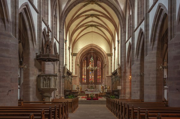 Nave of the Collegiate Church of Saint Florentinus today Parish Church of Saint John Baptista