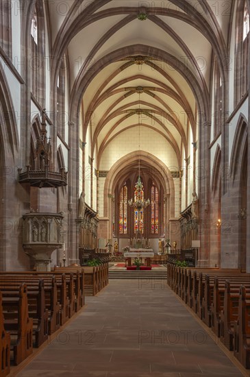 Nave of the Collegiate Church of Saint Florentinus today Parish Church of Saint John Baptista