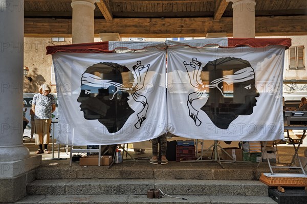 Two Corsican flags