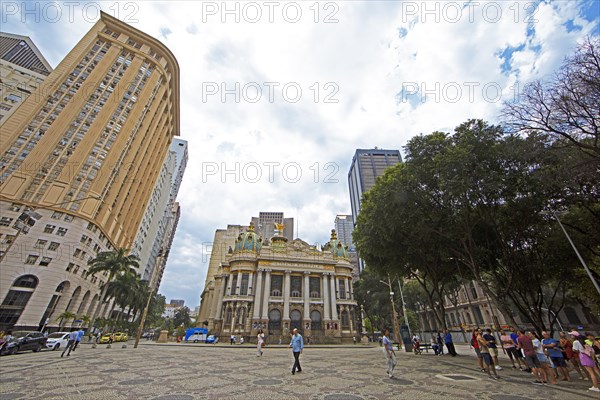 Theatro Municipal or Municipal Theatre at Praca Floriano or Cinelandia