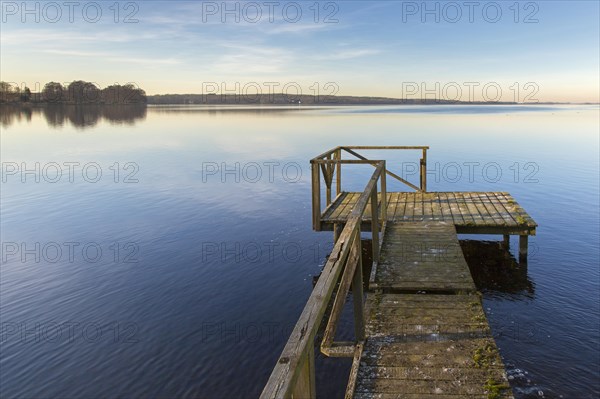 Wooden jetty at Grosser Ploener See