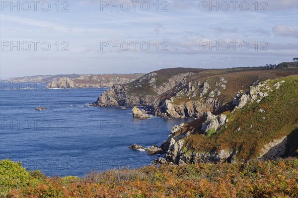 Rocky coast at Pointe de Brezellec