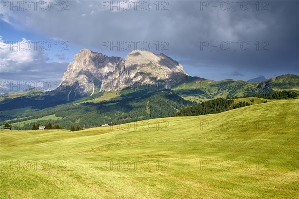 Sassolungo and Sassolungo after the rain