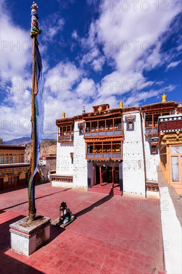 Courtyard of Chemrey Gompa