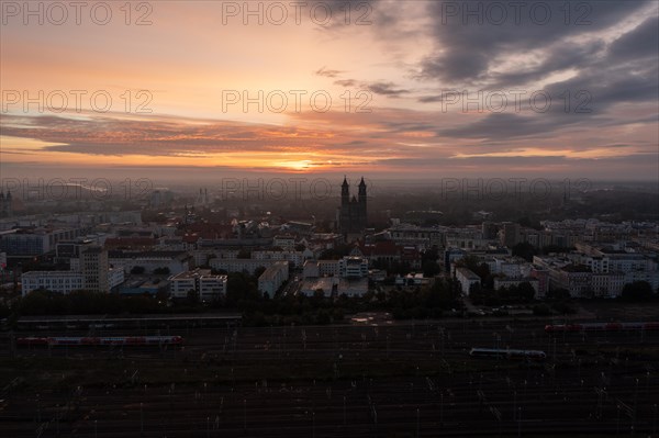 Magdeburg Cathedral at sunrise