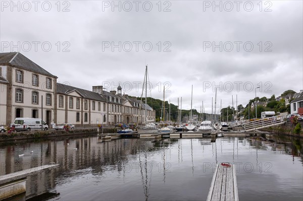 Boats on the river Morlaix