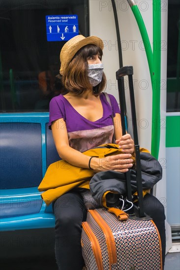 Tourist travel by metro in the coronavirus pandemic