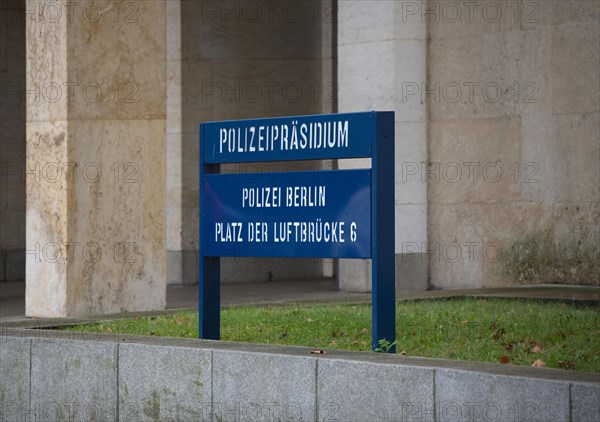 Part of the buildings of the former Tempelhof Airport houses the Berlin Police Headquarters