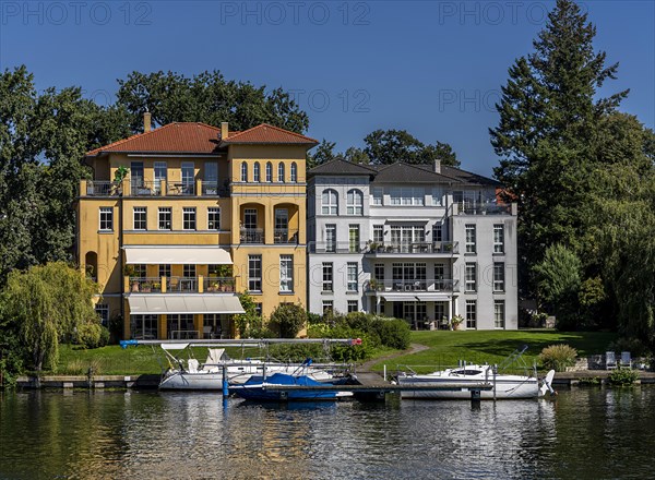 Old villas and new apartment buildings