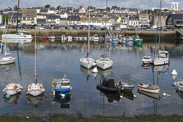 The inland port of Concarneau in Brittany. Finistere