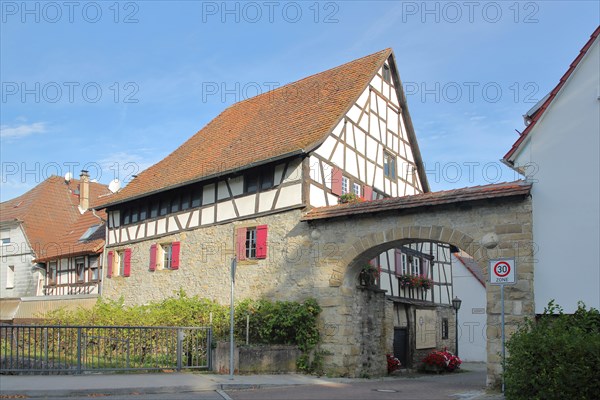 Tanner's house built 16th century and gate of the historic town wall