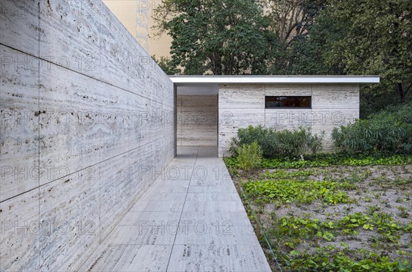 German Pavilion for 1929 International Exposition by Ludwig Mies van der Rohe