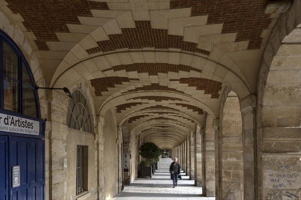 Historic arcade at Place des Vosges