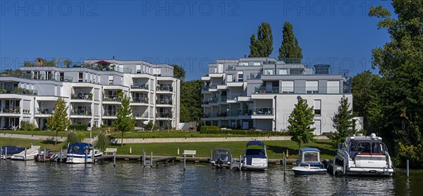 Old villas and new apartment buildings