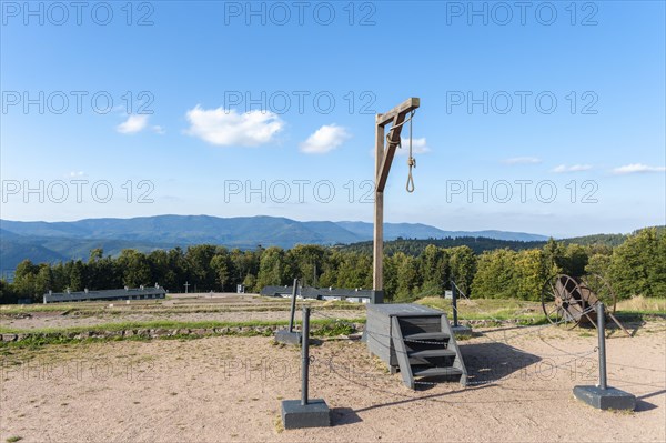 Execution site with gallows at the former Natzweiler-Struthof concentration camp
