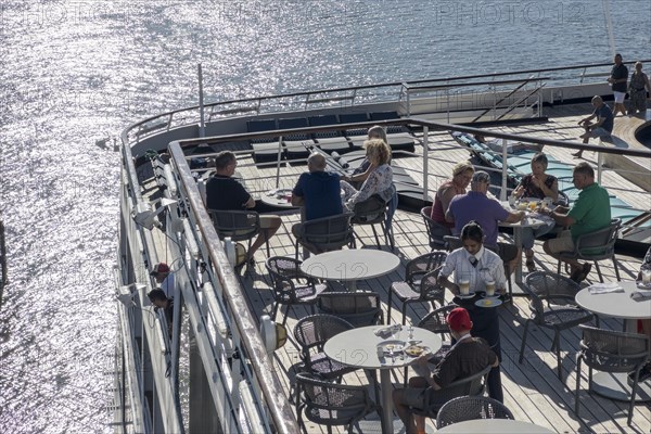 Tea Time on the Lido Deck of the cruise ship Vasco da Gama