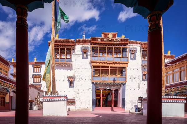 Courtyard of Chemrey Gompa