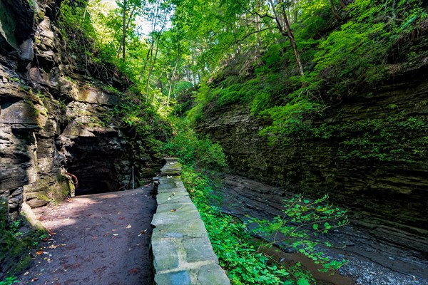 Watkins Glen State Park: Gorge Trail entrance and tunnel