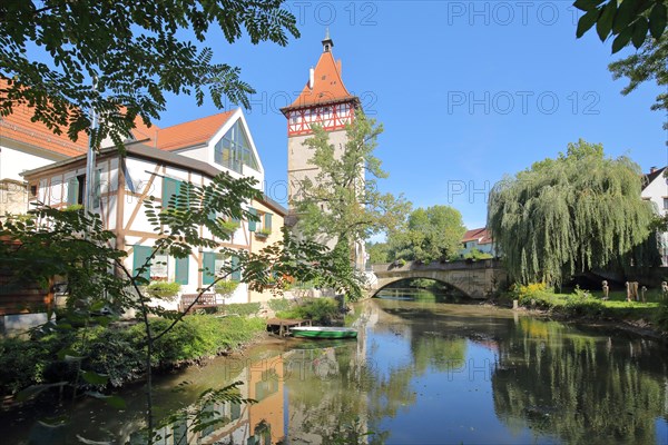 Historic Beinsteiner Tor built 1491 on the Rems