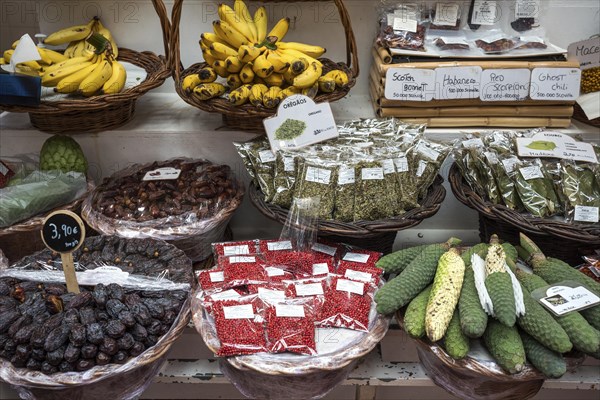 Stall with exotic fruits