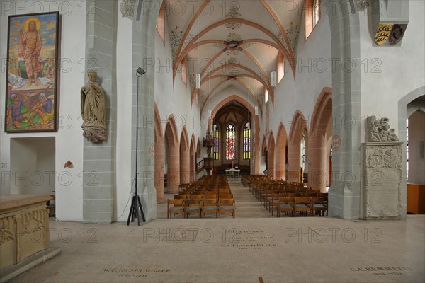 Interior view of Gothic town church