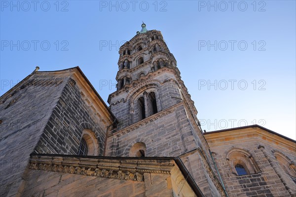 UNESCO Romanesque Bamberg Cathedral St. Peter and St. George and view upwards