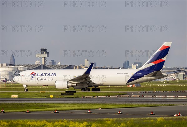 Cargo aircraft on the runway