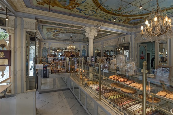 Salesroom of a traditional French bakery and patisserie