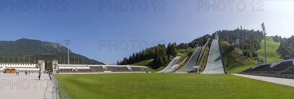 Ski jumps at the Olympic Stadium