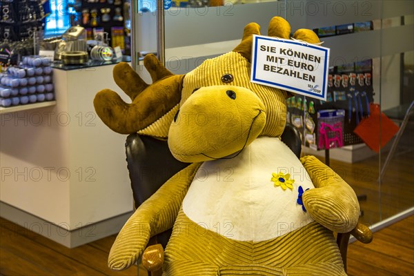 You can pay with euros. Sign at the entrance to the shop of the Arendal Cruise Terminal Gothenburg