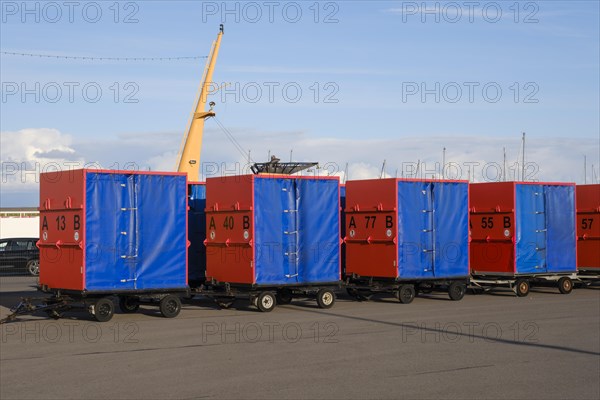 Luggage container for transport to the island of Norderney
